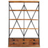 Rustika Rowe - 4Tier Bookcase with 6 Drawers 122x36x181 cm Solid Mango Wood