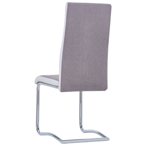 Swen Studio - Cantilever Dining Chairs 6 pcs Taupe Fabric
