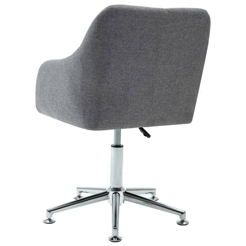 Swen Studio - Swivel Dining Chairs 6 pcs Light Grey Fabric (UK/IE/FI/NO only) (6x331498)