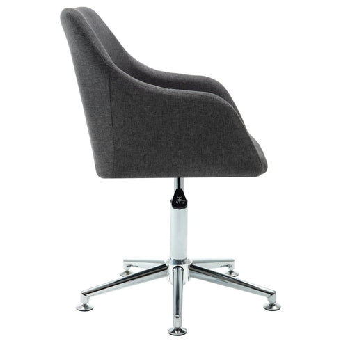 Swen Studio - Swivel Dining Chairs 6 pcs Dark Grey Fabric (UK/IE/FI/NO only) (6x331499)