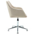 Swen Studio - Swivel Dining Chairs 6 pcs Cream Fabric (UK/IE/FI/NO only) (6x331500)