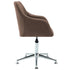 Swen Studio - Swivel Dining Chairs 6 pcs Brown Fabric (UK/IE/FI/NO only) (6x331501)
