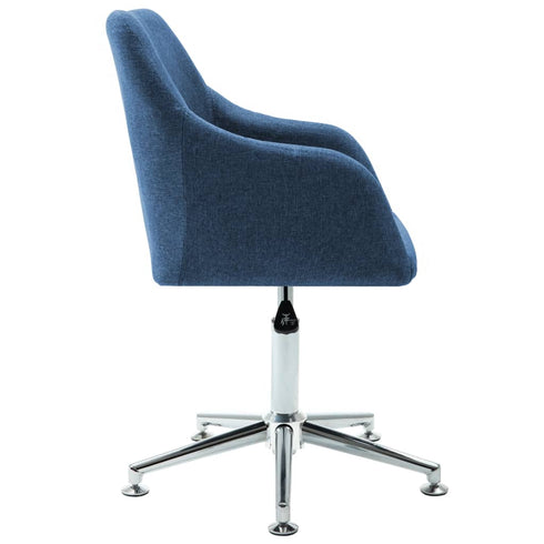 Swen Studio - Swivel Dining Chairs 6 pcs Blue Fabric (UK/IE/FI/NO only) (6x331502)