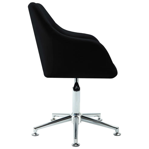 Swen Studio - Swivel Dining Chairs 6 pcs Black Fabric (UK/IE/FI/NO only) (6x331504)