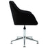 Swen Studio - Swivel Dining Chairs 6 pcs Black Fabric (UK/IE/FI/NO only) (6x331504)