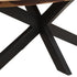 Rustika Rowe - Dining Table Oval 200x100x75cm Acacia Wood with Sheesham Finish