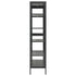 Lady Jillian - Display Cabinet Anthracite 90x40x180 cm Steel and Tempered Glass