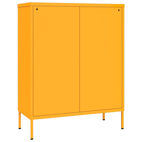 Lady Jillian - Drawer Cabinet Mustard Yellow 80x35x101,5 cm Steel