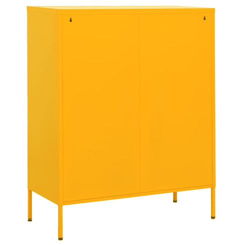 Lady Jillian - Storage Cabinet Mustard Yellow 80x35x101,5 cm Steel - Model 3