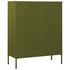 Lady Jillian - Chest of Drawers Olive Green 80x35x101,5 cm Steel