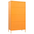 Lady Jillian - Wardrobe Mustard Yellow 90x50x180 cm Steel