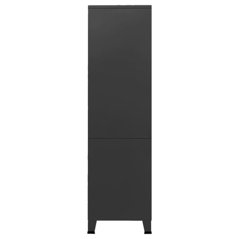 Lady Jillian - Industrial Wardrobe Black 90x50x180 cm Metal