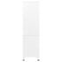 Lady Jillian - Industrial Wardrobe White 90x50x180 cm Metal
