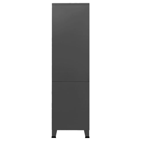 Lady Jillian - Industrial Wardrobe Anthracite 90x50x180 cm Metal