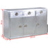 Rustika Rowe - Aviator Sideboard 3 Drawers Vintage Aircraft Airman Aluminium