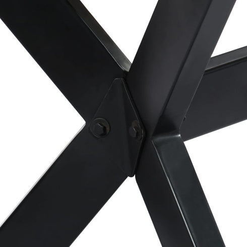 Rustika Rowe - Dining Table White 200x100x75 cm Solid Mango Wood