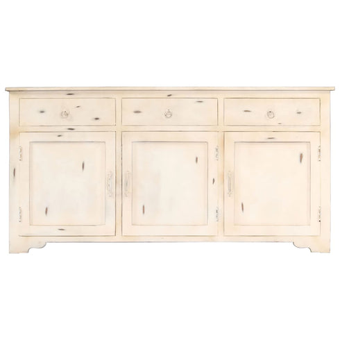 Rustika Rowe - Sideboard White 160x40x80 cm Solid Mango Wood