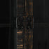Rustika Rowe - Highboard Black 90x40x180 cm Solid Mango Wood