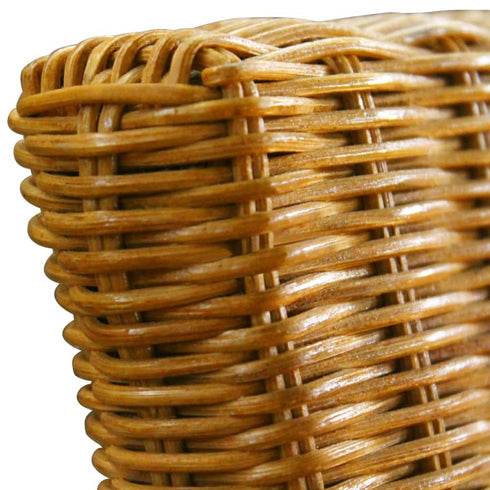 Swen Studio - Dining Chairs 4 pcs Brown Natural Rattan