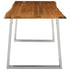 Rustika Rowe - 3 Piece Dining Set Solid Acacia Wood Brown