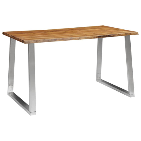 Rustika Rowe - 3 Piece Dining Set Solid Acacia Wood Brown