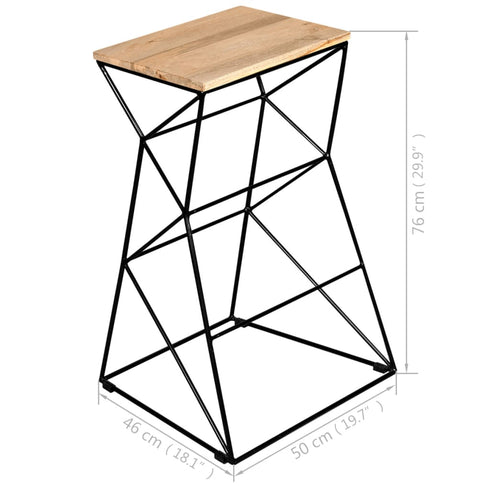 Swen Studio - Bar Stools 4 pcs Solid Mango Wood