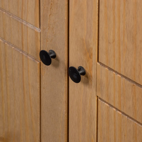 Maison Madeleine - 3Door Wardrobe 118x50x171.5 cm Pine Panama Range
