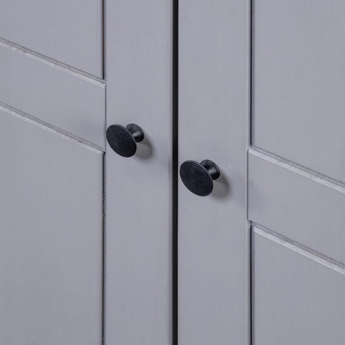 Maison Madeleine - 3Door Wardrobe Grey 118x50x171.5 cm Pine Panama Range