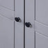 Maison Madeleine - 3Door Wardrobe Grey 118x50x171.5 cm Pine Panama Range
