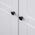 Maison Madeleine - 3Door Wardrobe White 118x50x171.5 cm Pine Panama Range
