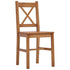 Maison Madeleine - 9 Piece Dining Set Pinewood Honey Brown
