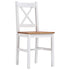 Maison Madeleine - 9 Piece Dining Set Pinewood White and Brown