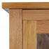 Maison Madeleine - Bookcase with 4 Doors 90x35x200 cm Solid Oak Wood and Glass