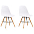 Swen Studio - 3 Piece Dining Set Plastic White