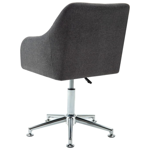 Swen Studio - Swivel Dining Chairs 6 pcs Dark Grey Fabric (UK/IE/FI/NO only) (6x331499)