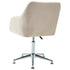 Swen Studio - Swivel Dining Chairs 6 pcs Cream Fabric (UK/IE/FI/NO only) (6x331500)