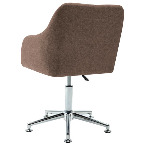 Swen Studio - Swivel Dining Chairs 6 pcs Brown Fabric (UK/IE/FI/NO only) (6x331501)