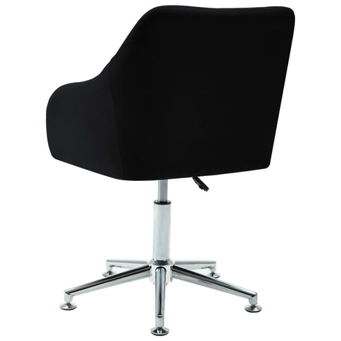 Swen Studio - Swivel Dining Chairs 6 pcs Black Fabric (UK/IE/FI/NO only) (6x331504)