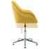 Swen Studio - Swivel Dining Chairs 6 pcs Yellow Fabric (UK/IE/FI/NO only) (6x331505)
