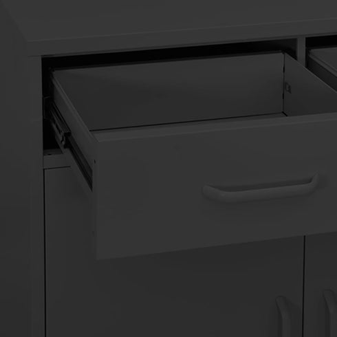 Lady Jillian - Storage Cabinet Anthracite 80x35x101,5 cm Steel - Model 2