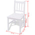 Maison Madeleine - Seven Piece Dining Set Pinewood White