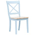 Maison Madeleine - 5 Piece Dining Set Solid Rubber Wood Grey and Brown