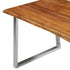Rustika Rowe - 3 Piece Dining Set Solid Acacia Wood Brown