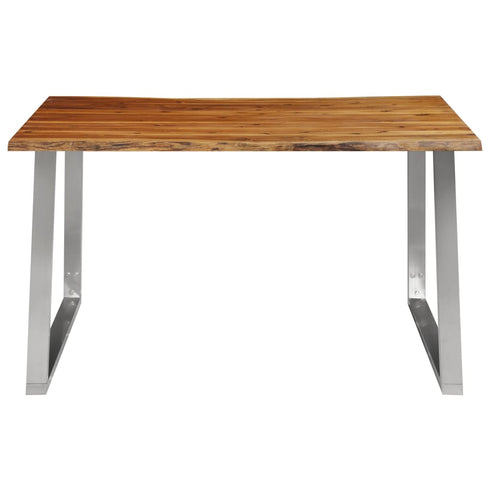 Rustika Rowe - 3 Piece Dining Set Solid Acacia Wood Brown
