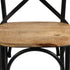 Swen Studio - Cross Chairs 4 pcs Black Solid Mango Wood