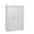 Maison Madeleine - 3Door Wardrobe White 118x50x171.5 cm Pine Panama Range