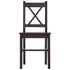 Maison Madeleine - 9 Piece Dining Set Pinewood Dark Brown