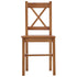 Maison Madeleine - 9 Piece Dining Set Pinewood Honey Brown