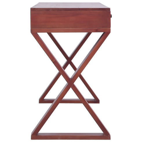 Swen Studio - Computer Desk Brown 132x47x77 cm Solid Mahogany Wood