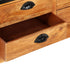 Rustika Rowe - 4Tier Bookcase with 6 Drawers 122x36x181 cm Solid Mango Wood